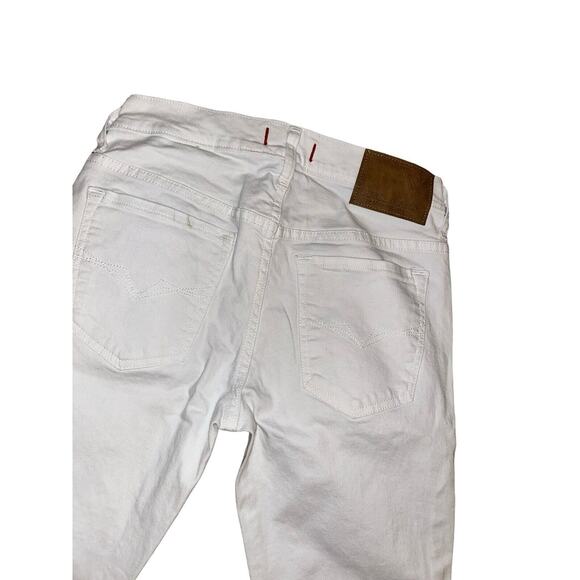 Guess Los Angeles Women Jeans‎ Size 30x32 White Denim Y2K Mid Rise Skinny - Picture 5 of 11